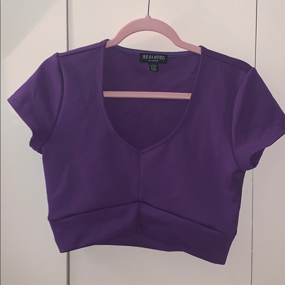 Purple crop top - Picture 1 of 3